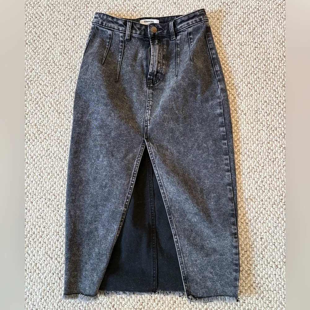 Showpo Charcoal Pencil Skirt